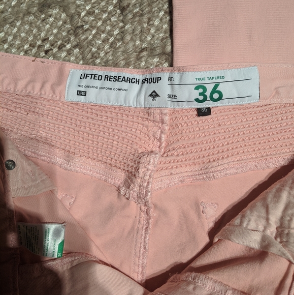 🌸 SOLD 🌸LRG men's pink Moto jeans, 36 waist - Picture 4 of 7